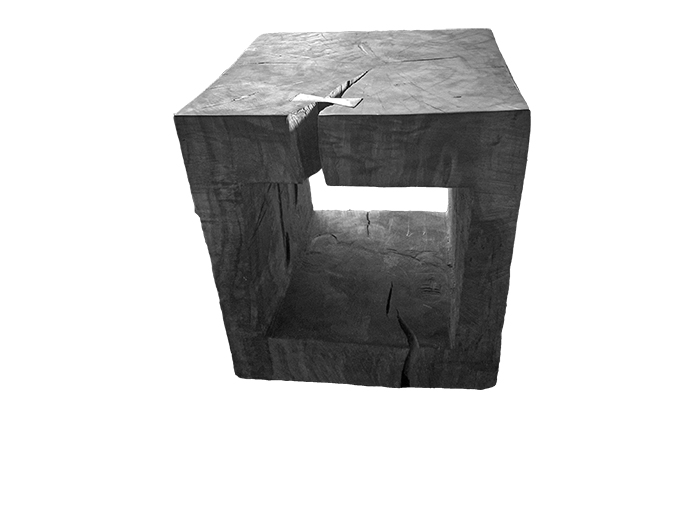 Hocker, Esche & Bronze