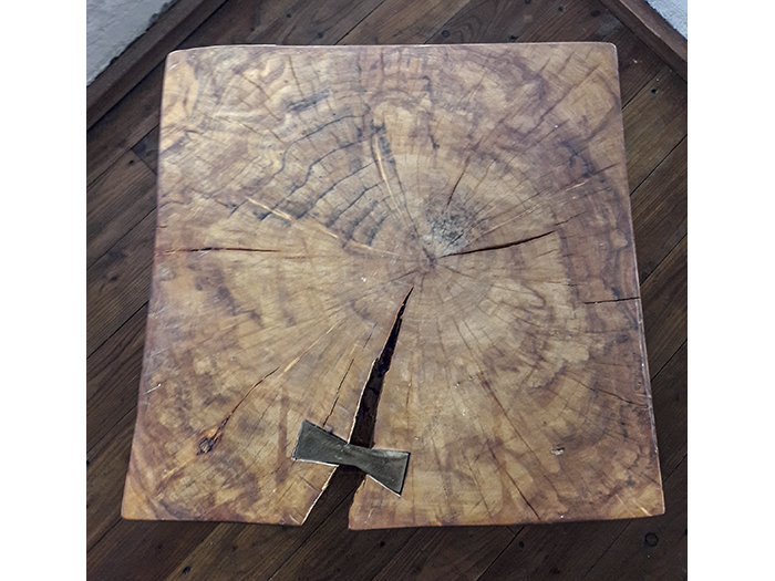 Hocker, Esche & Bronze